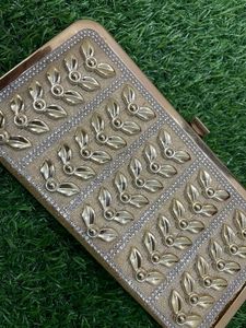 Golden Fancy Clutch