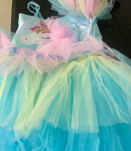 Rainbow Unicorn Tulle Dress
