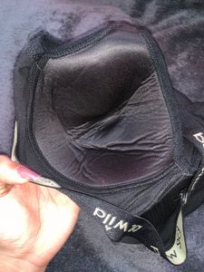 Black 'Be Wild' Sports Bra