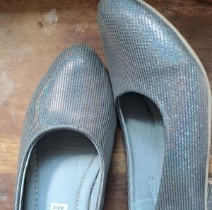 Glitter Silver Shoe