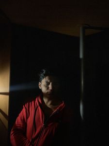 Red casual Jacket For street fashion