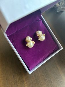 Pearl &amp; Crystal Stud Earrings