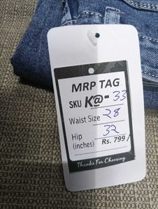 K@33 Size-28 (Sale) Latest Ladies high waist Jeans