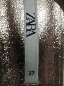 Zara Gold Platform Heels