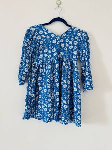 Floral Blue Mini Dress
