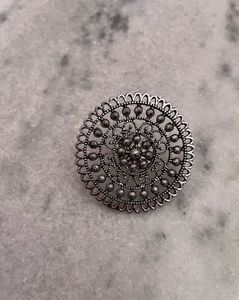 New Oxidised Silver Huge Size Ring