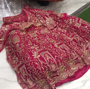 Pink Embroidered Lehenga Choli with Dupatta