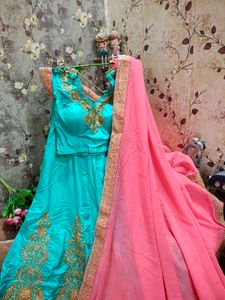 Heavy Work Contrast Beautiful Lehenga