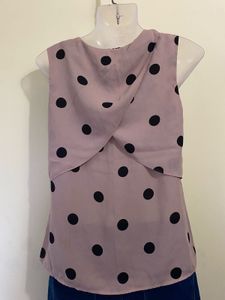 Polka Dot Sleeveless Top