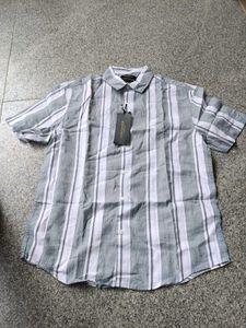 Highlander Striped Casual Shirt, M SIZE