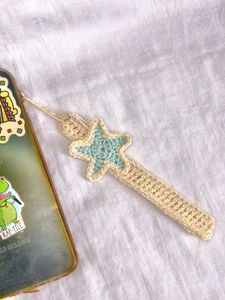 Aqua Crochet Star Charm 🐬🌟