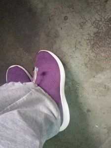 HRX Purple Slip-On Sneakers
