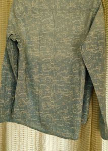 Lee Blue Printed Shirt - Size M