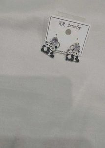 Panda Earrings