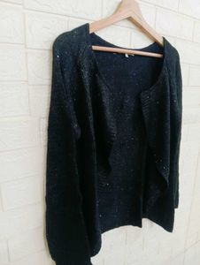 Sparkly Black Cardigan
