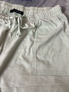 Light Green Denim Shorts