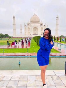 Blue Mini Shirt Dress