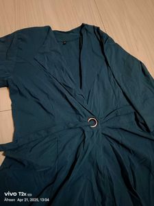 Emerald Wrap Maxi Dress