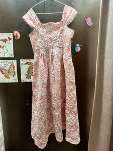 Elegant Pink Floral Dress