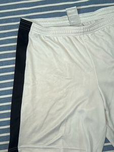 Nike White &amp; Black Athletic Shorts