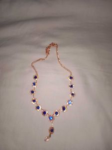 Blue Floral Necklace