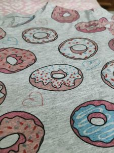 Cute Donut Print Tee