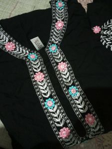 Black Suit With Neck Design