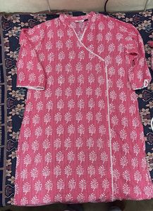 Pink Printed Kurta