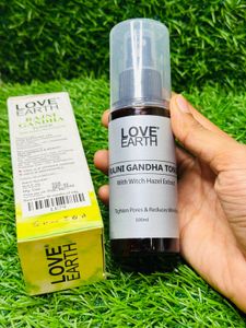 Love Earth Toner &amp; Moisturizer