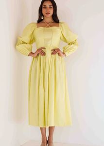 RAGAVI Yellow Maxi Dress