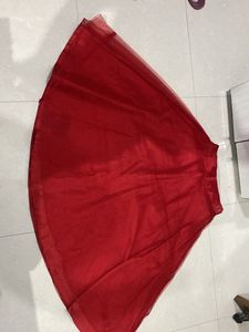 Red Ethnic Skirt