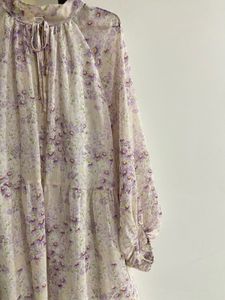 H&amp;M WHITE FLORAL A LINE DRESS