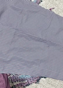 Striped Top &amp; Purple Pants Set