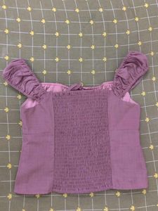 Pink Tie-Front Top