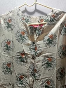 Pure Cotton A-line Kurti