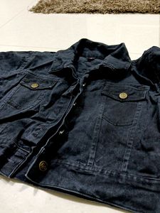 Denim Black Jacket For Women