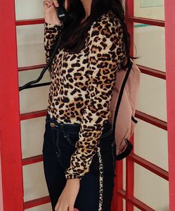 Shein Animal Print Top