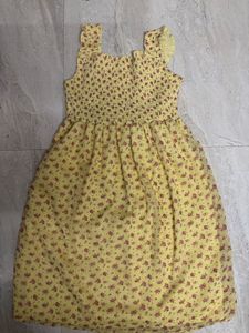Floral Pastel Yellow Dress