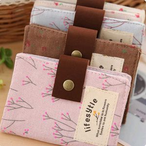 Floral Linen Wallet