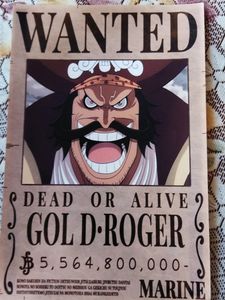 One Piece Gol D Roger Wanted Poster