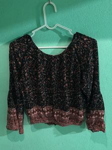 Floral Print Long Sleeve Top