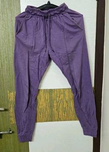 Purple Casual Pants