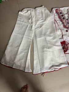 Kashmiri White Dress