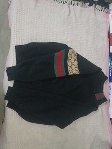 Designer Sweater with Logo Detail