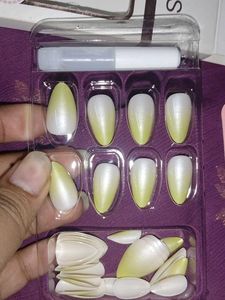 Green Ombre Press-On Nails