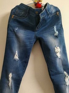 Distressed Denim Jeans