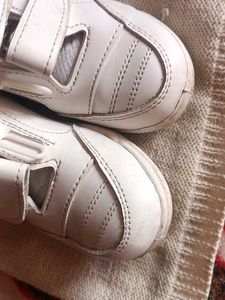 White Action Baby Shoe