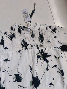 Printed Bell Sleeve Top