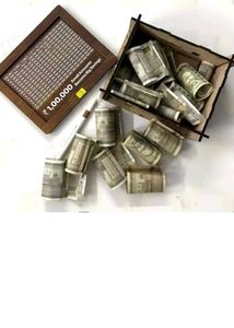 ADKD Wooden Money Piggy Bank for Kids