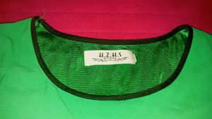 H-Z-H-S Fashion:Vintage Green &amp; Black Dress